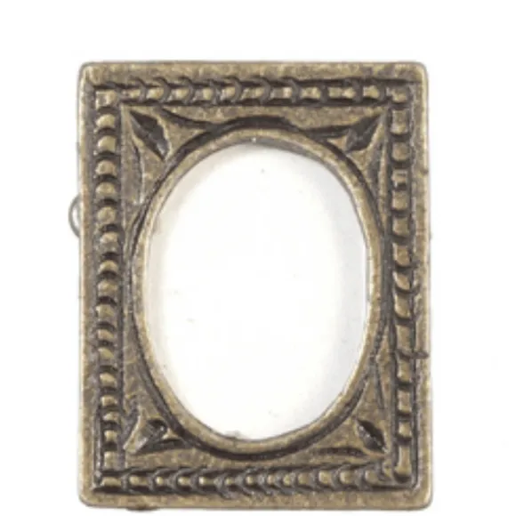 Antique Brass Dollhouse Miniature Picture Frame