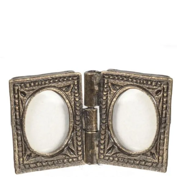 Antique Brass Dollhouse Miniature Folding Frame
