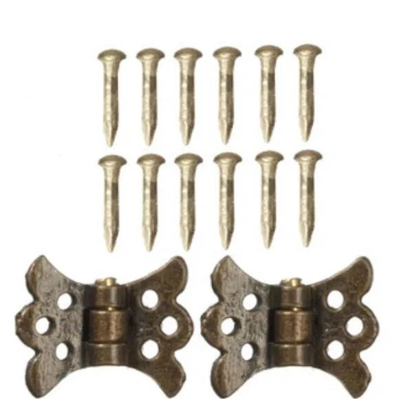 Antique Bronze Hinges with Pins