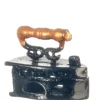 Antique Dollhouse Miniature Black & Gold Iron
