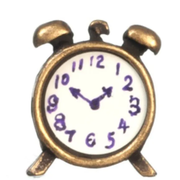 Antique Dollhouse Miniature Alarm Clock