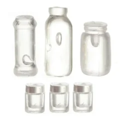 Assorted Dollhouse Miniature Jar Set