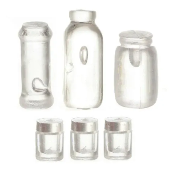 Assorted Dollhouse Miniature Jar Set