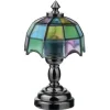 Battery-Operated Dollhouse Miniature Tiffany Table Lamp