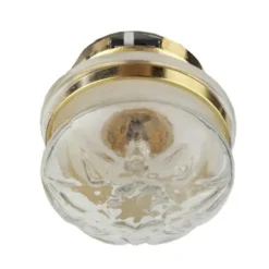 Battery-Operated Dollhouse Miniature Clear Etched Ceiling Lamp