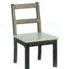Black & Gray Dollhouse Miniature Kitchen Chair