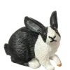 Black & White Dollhouse Miniature Rabbit