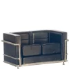 Black Art Deco Dollhouse Miniature Sofa