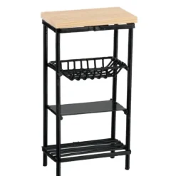 Black Dollhouse Miniature Utility Rack