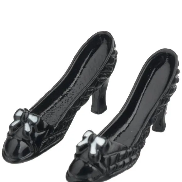 Black Dollhouse Miniature High Heels