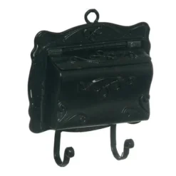 Black Dollhouse Miniature Mailbox