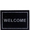Black Dollhouse Miniature Welcome Mat