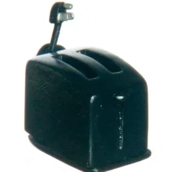 Black Dollhouse Miniature Toaster