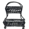 Black Dollhouse Miniature Tiered Basket
