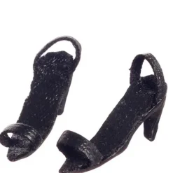 Black Dollhouse Miniature High Heels