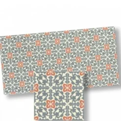 Blue & Orange Dollhouse Floor Tile