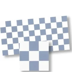 Blue & White Dollhouse Floor Tile