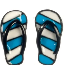 Blue & White Dollhouse Miniature Sandals