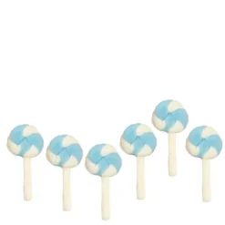Blue & White Dollhouse Miniature Lollipops