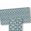 Blue Flower Dollhouse Floor Tile