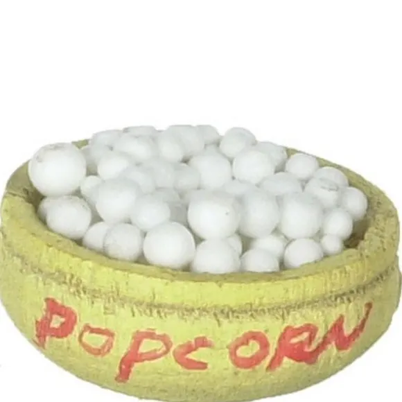 Bowl of Dollhouse Miniature Popcorn