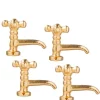 4 Brass Dollhouse Miniature Spigots