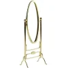 Brass Dollhouse Miniature Cheval Mirror