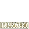 Brass Dollhouse Miniature House Numbers Set