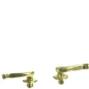 Brass Dollhouse Miniature French Door Handles