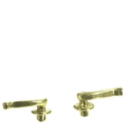 Brass Dollhouse Miniature French Door Handles