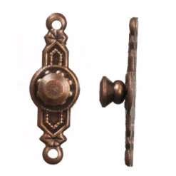 Bronze Dollhouse Miniature Colonial Door Knobs