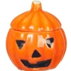 Ceramic Dollhouse Miniature Jack-O-Latern