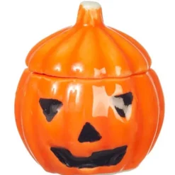 Ceramic Dollhouse Miniature Jack-O-Latern