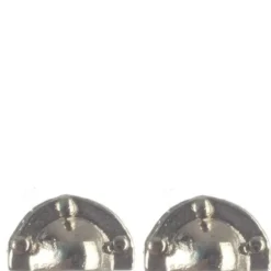 Chrome Dollhouse Miniature Half-Round Drawer Pulls