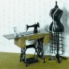 Chrysnbon Dollhouse Miniature Sewing Machine Kit