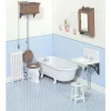 Chrysnbon Dollhouse Miniature Bathroom Kit