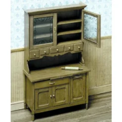 Chrysnbon Dollhouse Miniature Kitchen Cabinet Kit