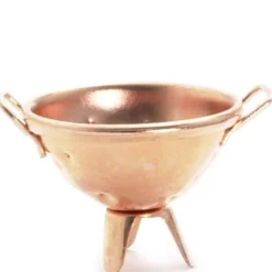 Copper Dollhouse Miniature Colander