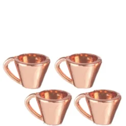 Copper Dollhouse Miniature Cups