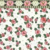 Cottage Roses Dollhouse Wallpaper