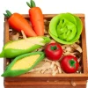 Crate of Dollhouse Miniature Vegetables