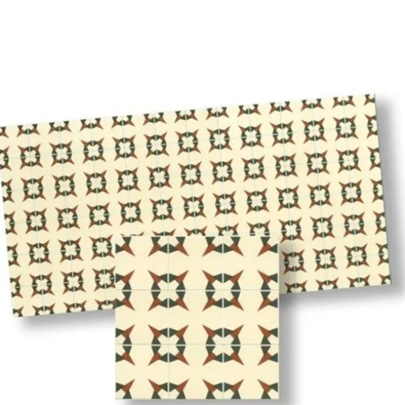 Cream Mosaic Dollhouse Floor Tile