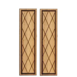 Crosshatch Dollhouse Miniature Shutters