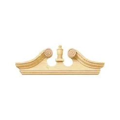 Curved Dollhouse Miniature Window Pediment Set