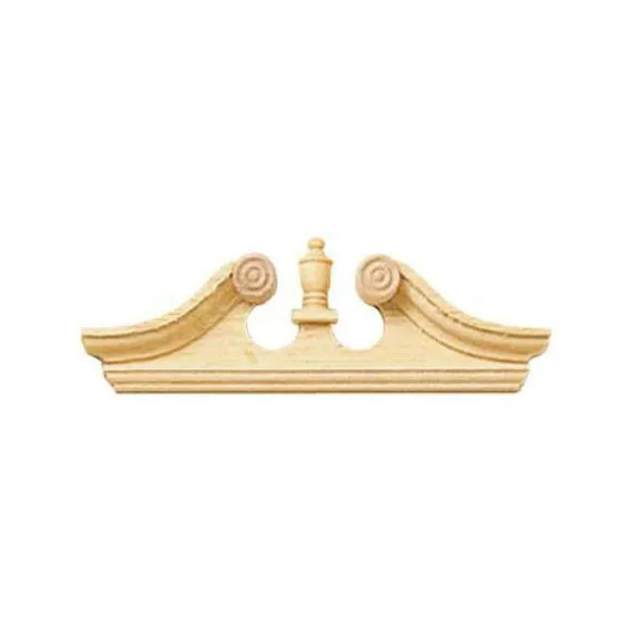 Curved Dollhouse Miniature Window Pediment Set
