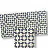 Dark Blue & White Dollhouse Floor Tile