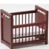 Dark Walnut Dollhouse Miniature Crib