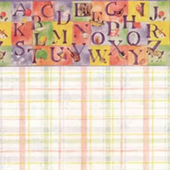 Dollhouse Miniature ABC Wallpaper
