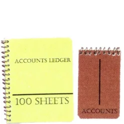 Dollhouse Miniature Accounting Notebooks