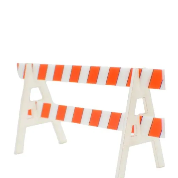Dollhouse Miniature A-Frame Crowd Barricade